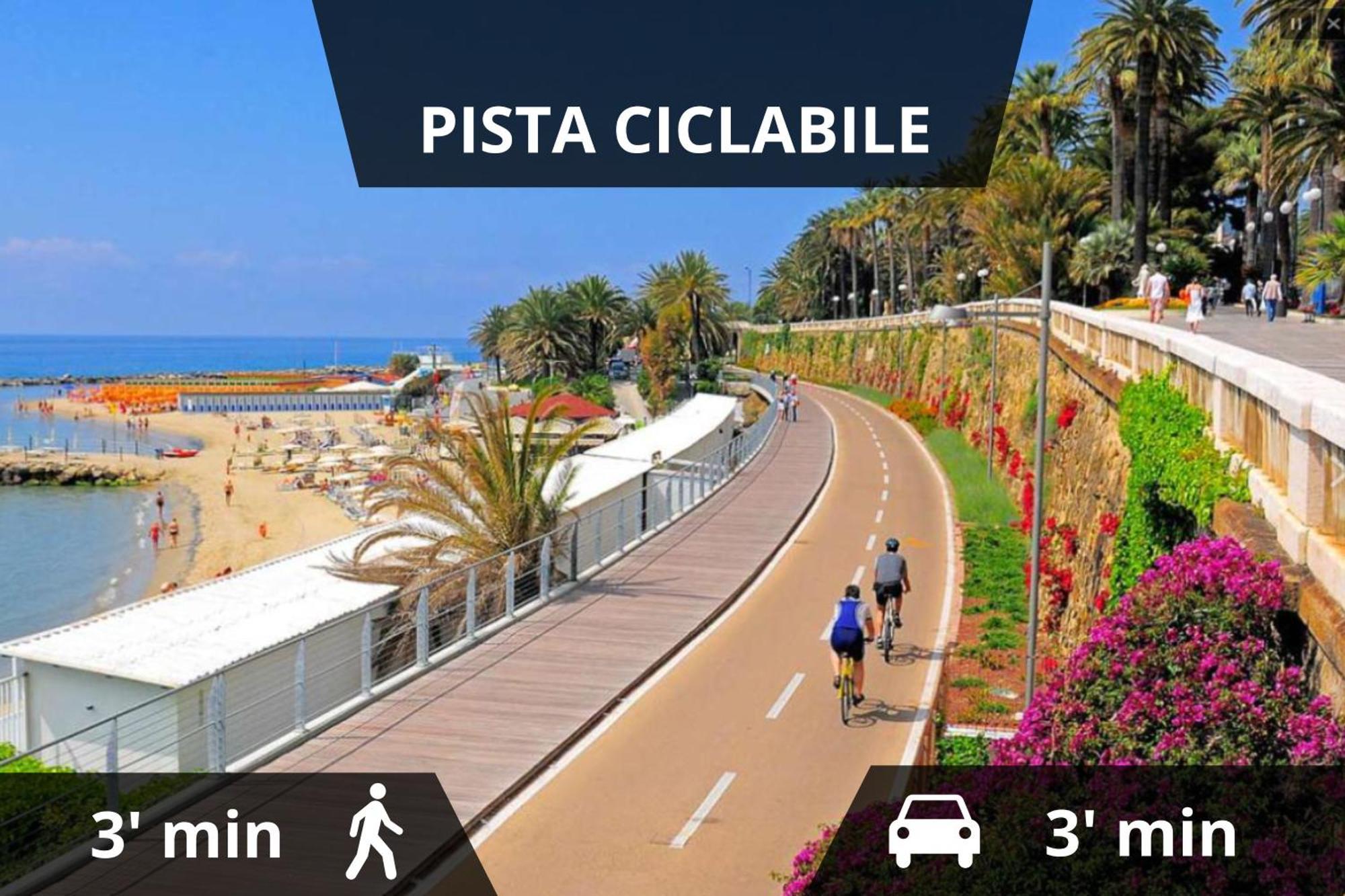 Ariston - Ciclabile Appartamento In Centro Al Mare Con Balcone Sanremo Exteriör bild